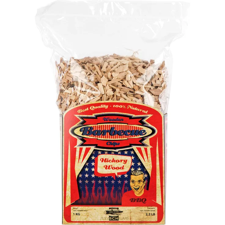 Axtschlag Wooden Barbecue Chips - Hickory Wood (1 Kg)
