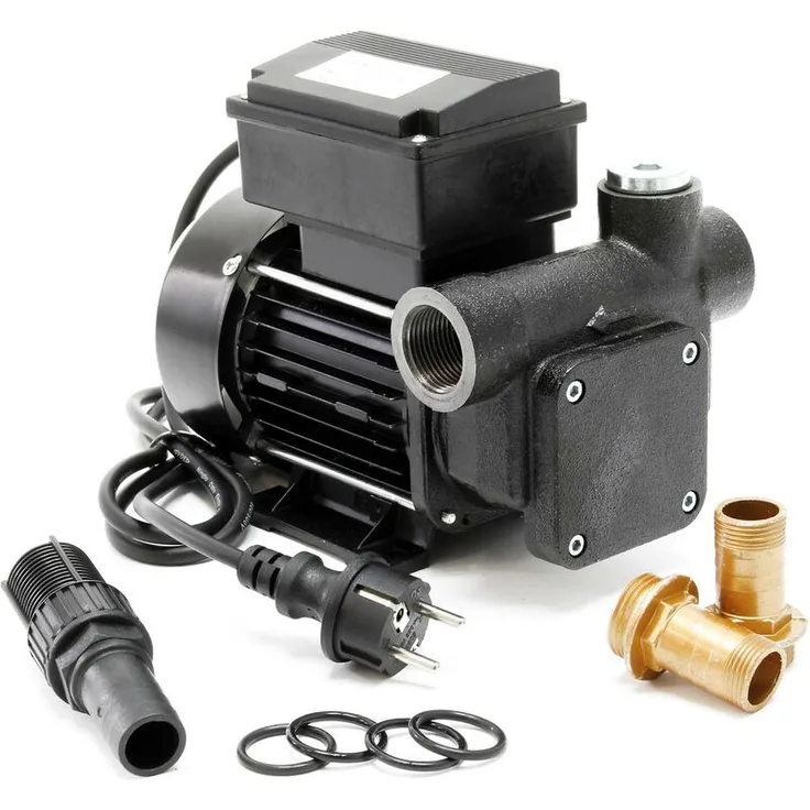 WilTec - Selbstansaugende Dieselpumpe, 80 l-min 550W 230V, 3m Ansaughöhe, Heizölpumpe Ölpumpe