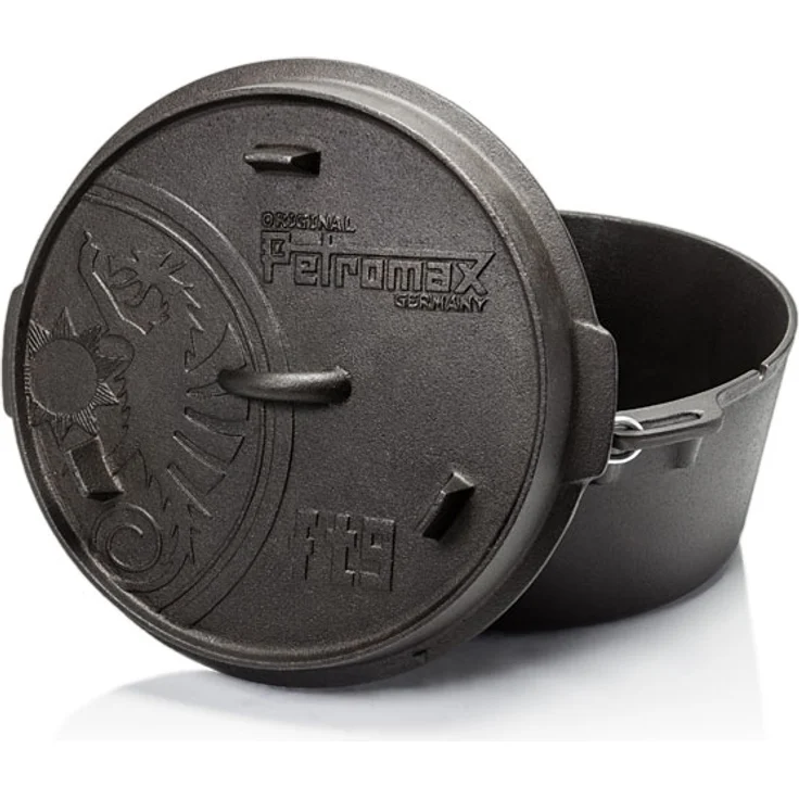 Petromax Feuertopf Dutch Oven (ohne Füße), 9,5 Liter Fassungsvermögen, 24 cm Durchmesser – Bild 2