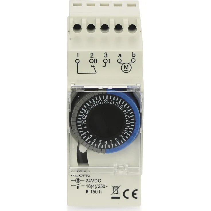 Zeitschaltuhr RELTECH RZSA3, 24 V, DIN-Schiene, Analog