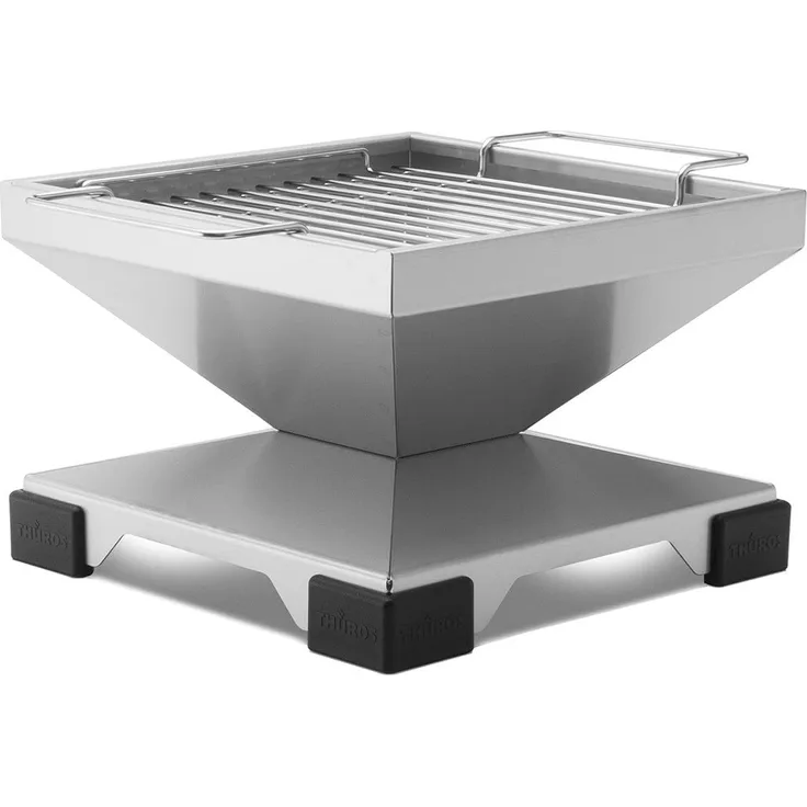 Thüros Edelstahl Holzkohlegrill Tischgrill T1 (TTE30)