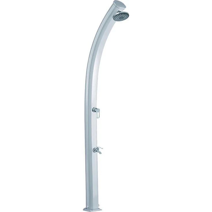 FORMIDRA Solardusche 33L JOLLY Aluminium Dusche Gartendusche Pooldusche silber