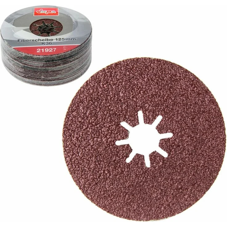 Fiberscheiben 125mm K36 Schleifscheibe Fächerscheibe Schleifteller Fiberscheibe