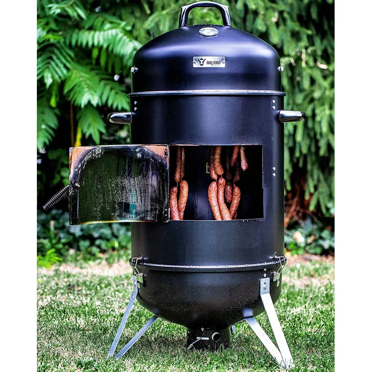 BBQ-Toro Räuchertonne Hickory, Ø 46 cm Räucherofen Smokertonne – Bild 2