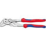 KNIPEX 86 05 250 SB Zangenschlüssel Zange und Schraubenschlüssel in einem Werkzeug mit Mehrkomponenten-Hüllen verchromt 250 mm