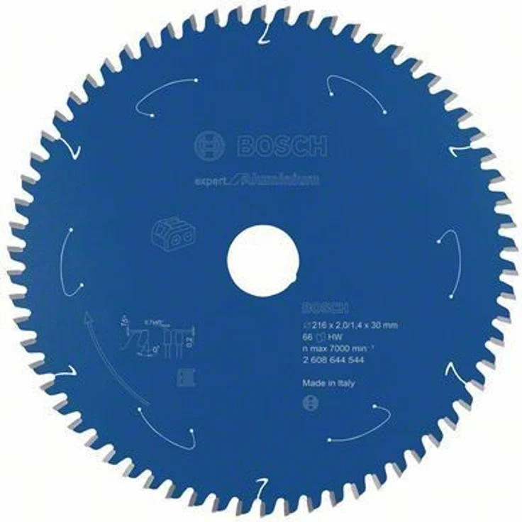 Bosch Professional Kreissägeblatt Expert for Aluminium (Aluminium, 216 x 30 x 2 mm, 66 Zähne, Zubehör Akku Kreissäge) – Bild 1