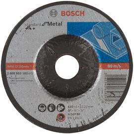 Bosch Professional 2608603182 Schruppscheibe für Metall gekröpft 125x6mm, Gr, 125 mm
