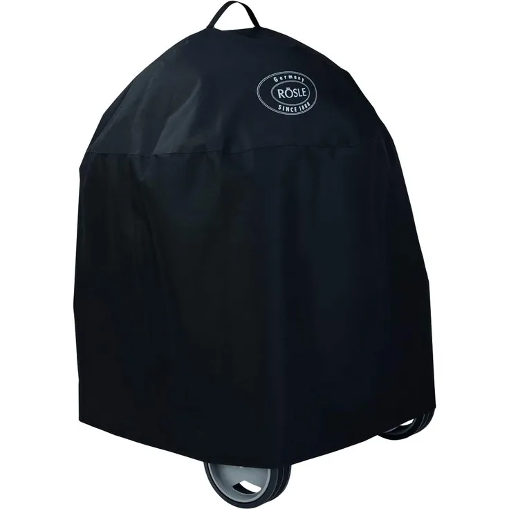RÖSLE Holzkohle-Kugelgrill Abdeckhaube No.1 Sport F50, No.1 Belly F50, Hochwertige Schutzhülle aus 100% Polyester, mit praktischem Klettverschluss zum Fixieren, wasserdicht