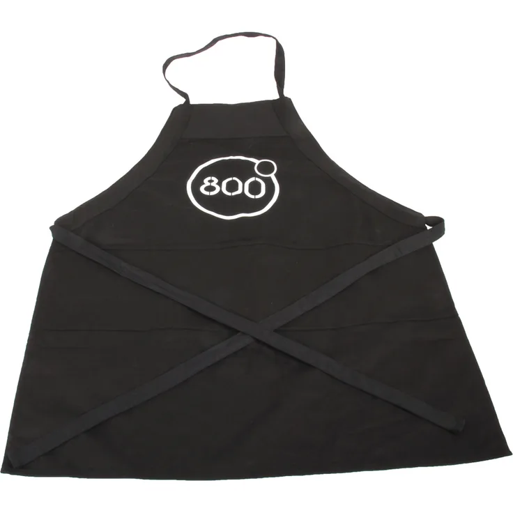 intergrill 800° Grillschürze Kochschürze Latzschürze für Grillmeister mit Tasche schwarz