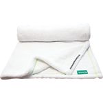 Finnsa - Sauna-Wedeltuch 95 x 95 cm weiß - Ziernaht grün