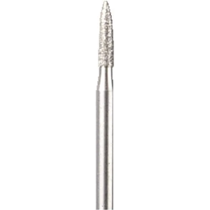 Dremel 7144 Diamantbestückte Fräser, Zubehörsatz für Multifunktionswerkzeug mit 2 Fräser zum Gravieren, Schnitzen und Fräsen in Holz, Jade, Keramik, Glas, Halbedelsteine und anderen Hartmateriale