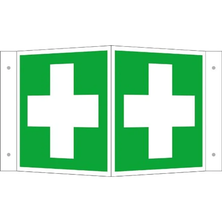 Rettungsschild Alu Erste Hilfe Fa. 200x200