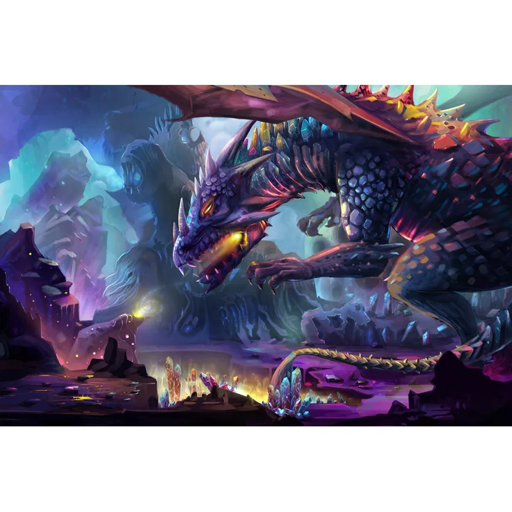 Muralo Selbstklebende Fototapete 180 x 120 Fantastischer Drache Märchen Tapete Fee Fabel Phantasie Kinder Kinderzimmer Kinderstube Wandbilder XXL Wand