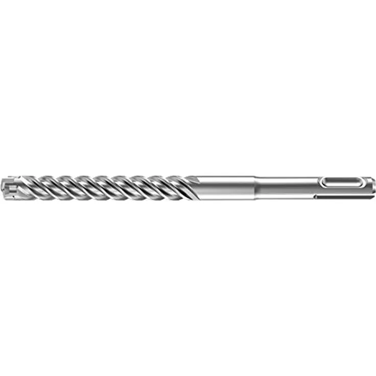 Heller Tools 1418 4POWER SDS-plus Hammerbohrer mit 4 Schneiden Set 7-tlg, Grau, Ø 5-6-8-10-12 mm