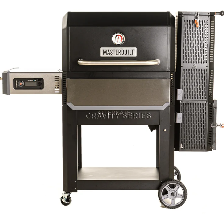 Masterbuilt Holzkohlegrill + Smoker Gravity FED 1050 Grill, schwarz – Bild 1
