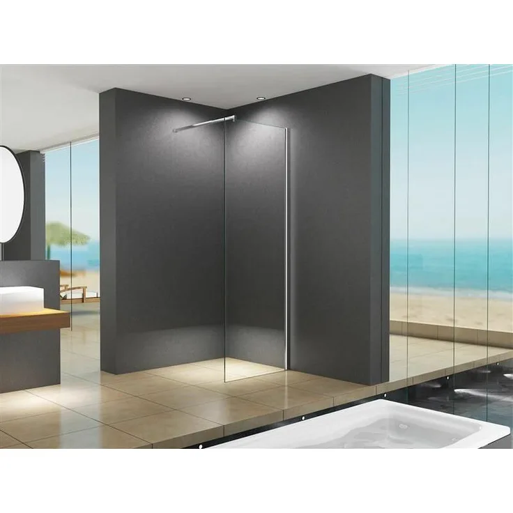 Lily-CL 40x200cm Walk in Duschabtrennung ESG 10mm Transparet Duschwand - Buylando.shop