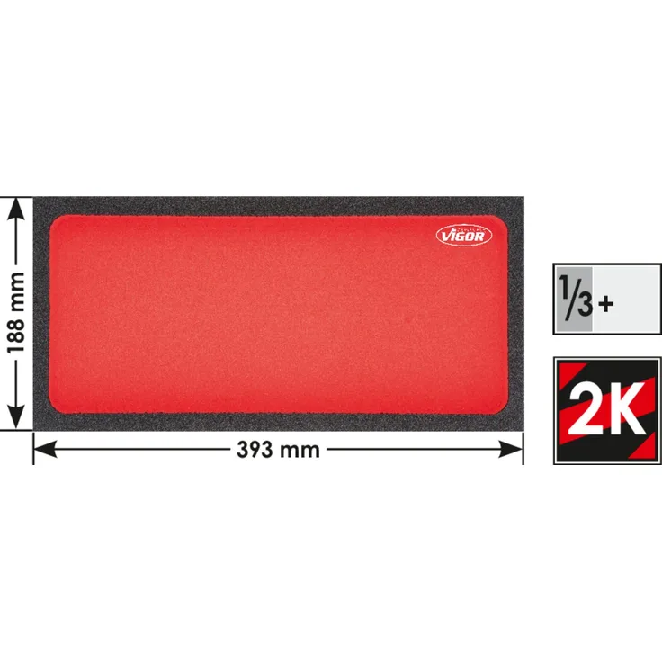 Vigor 2K Weichschaum-Einlage, mit Leerfach V5009