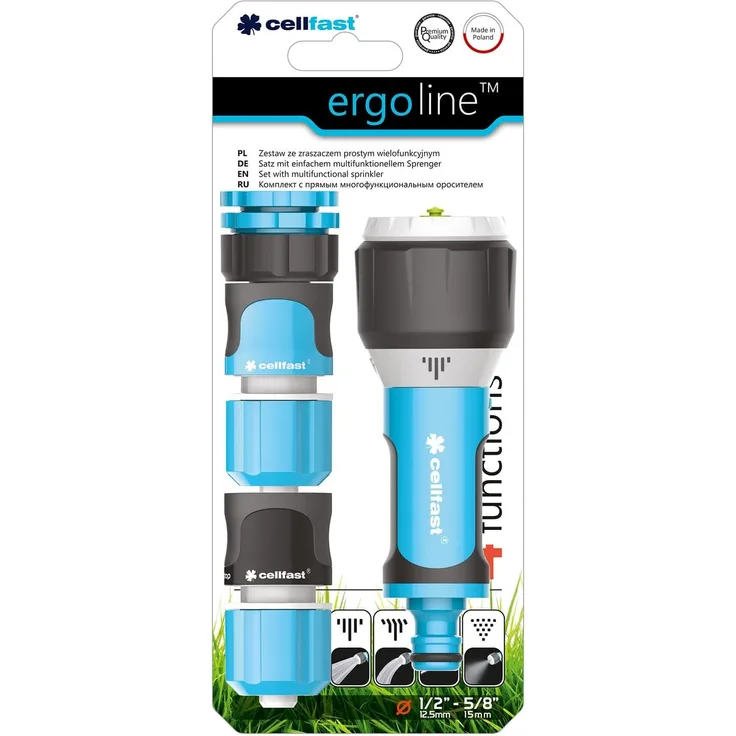 Cellfast 5901828859717 Multifunktionsgartensprenger, blau, 3 3 0.1 cm
