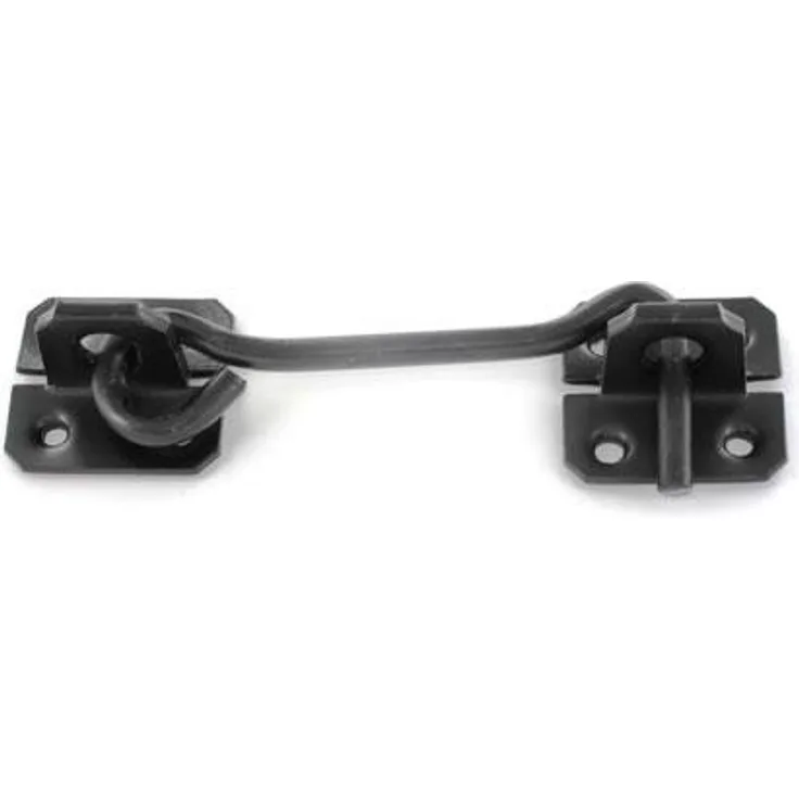 Securit Haken für Gartentor, 20 cm, 12,7 cm, Schwarz