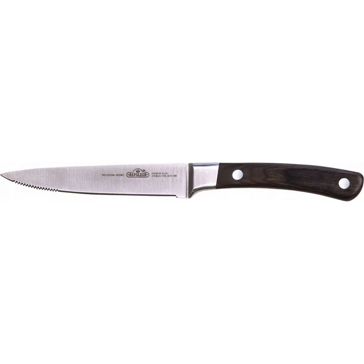 Napoleon Steakmesser 55208 mit Wellenschliff 12,7cm lange Klinge Palisanderholz