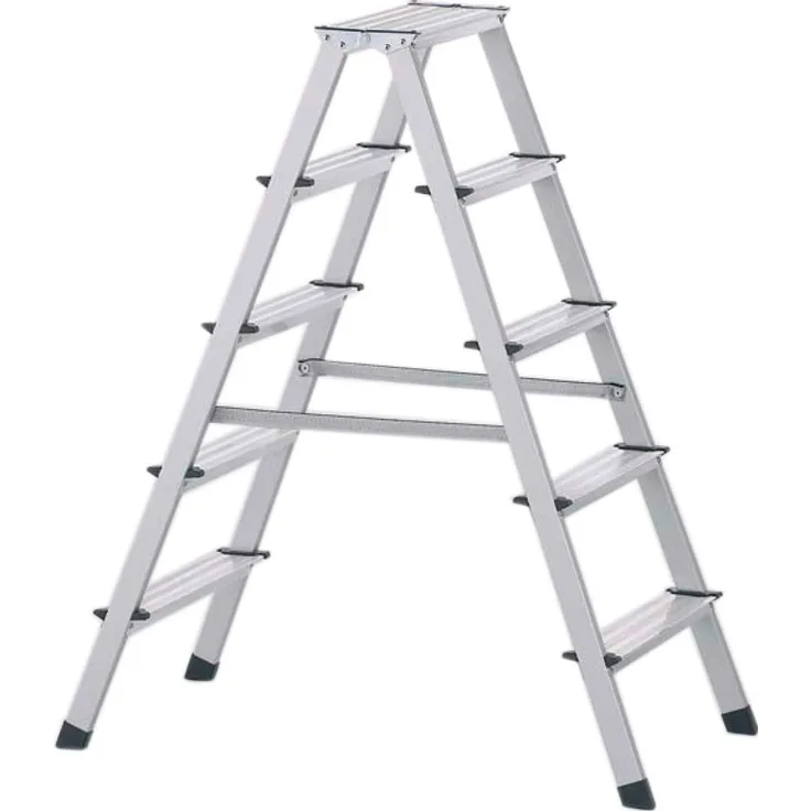 Zarges Z200 Genietete Bockleiter eloxiert 2x3 Stufen