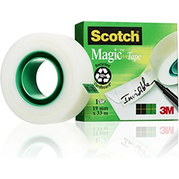 Scotch M8101933 Klebeband (1 Rolle, 19 mm x 33 m) matt-unsichtbar