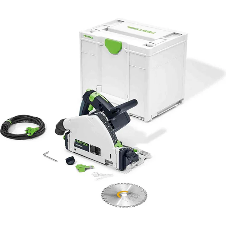 Festool TS 55 FEBQ-Plus Tauchsäge 1050W Brushless 160mm + Zubehör + Koffer – Bild 1