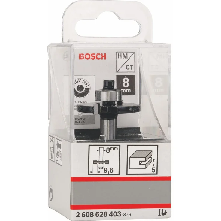 Bosch Professional Zubehör 2 608 628 403 Scheibennutfräser 8 mm, D1 32 mm, L 5 mm, G 51 mm – Bild 4
