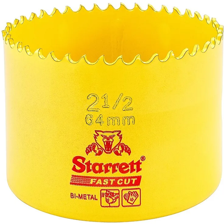 Starrett 63 fch064 ? Lochsäge 64 mm) gelb