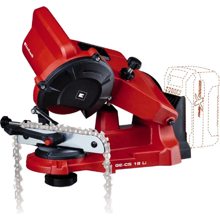 Einhell Akku Sägekettenschärfgerät GE-CS 18 Li Solo Power X-Change PXC (Lithium Ionen, 18 V, LED Licht, Leerlaufdrehzahl 6500 U-min, ohne Akku und Ladegerät) – Bild 1