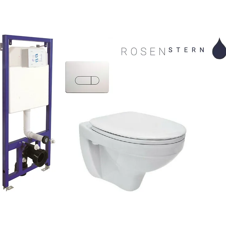 Belvit WC-Vorwandelement Wand WC SET WC-Sitz Soft Close Komplettset Spülkasten NEU