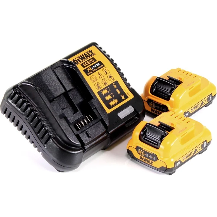 DeWALT DCD701D2-QW Akku-Bohrschrauber, 12 V - 2x Akku 2 Ah Schwarz-Gelb – Bild 4