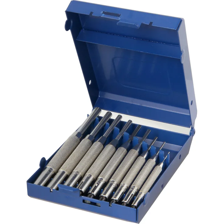 Dönges Splinttreiber-Satz mit Führungshülse, 9-teilig, 0,9-5,90 mm