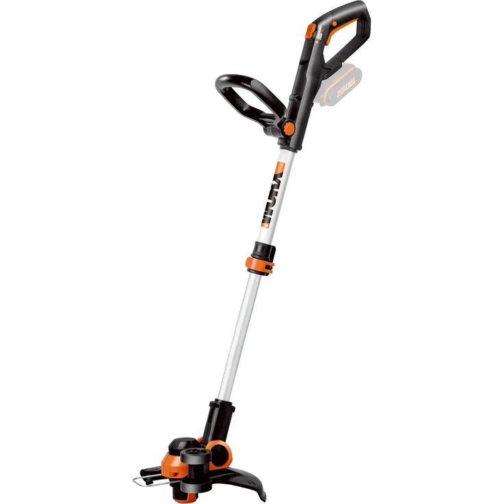 WORX WG163E.9 Akku Rasentrimmer 20V Kantenschneider Rasen 2-in-1 Funktion: Rasentrimmer und Kantenschneider Inkl. Distanzschutz, Kantenschneiderad, Fadenspule, Ohne Akku und Ladegerät – Bild 1