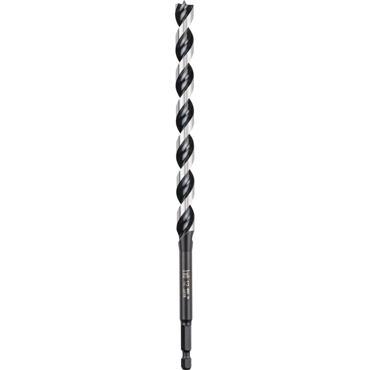 kwb 042910 Akku-Top Japan Schlangen-Bohrer 10 x 235 mm, langer Holz-Bohrer f. Hart- und Weichholz m. 1-4'' Sechskantschaft