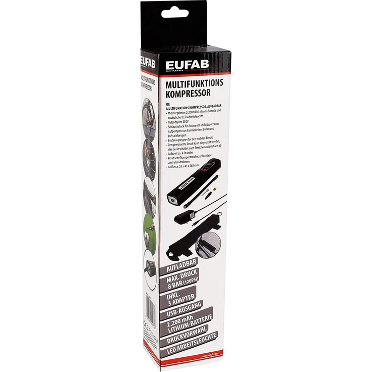 EUFAB 21077 Multifunktions Kompressor Aufladbar – Bild 9