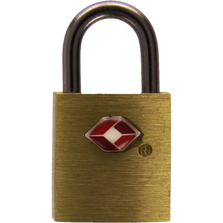 Pavo 8046737 Premium TSA Vorhängeschloss mit 2 Schlüssel - aus Aluminium - Größe: 20 mm