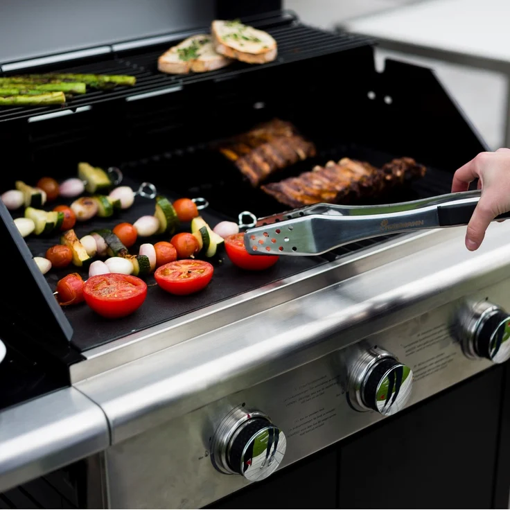 LANDMANN Gasgrill 12932 Triton PTS 3.0 schwarz, Maße 120 x 140 x 57 cm – Bild 2
