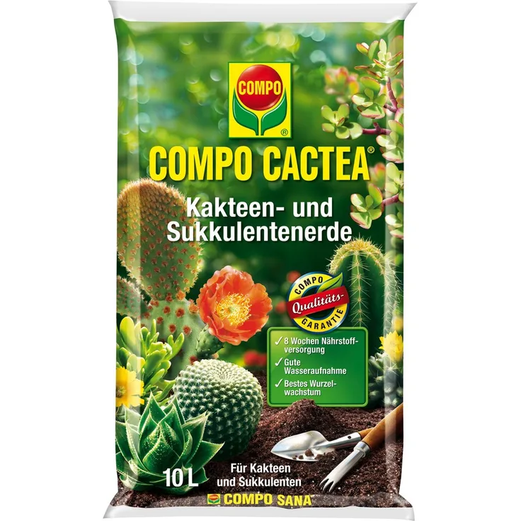 COMPO Cactea Kakteen- und Sukkulentenerde 10 Liter