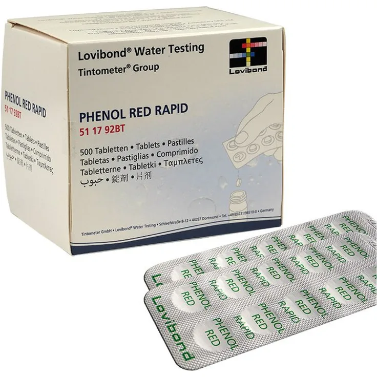 Lovibond Phenol Red Rapid Tabletten Lovibond 500 Tabletten (50 Streifen)