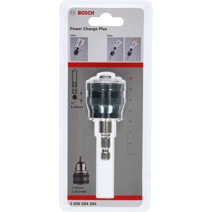 Bosch Professional Power Change Plus Adapter (Aufnahme 3-8? Sechskant, Ø 8,7 mm, Zubehör Lochsäge)