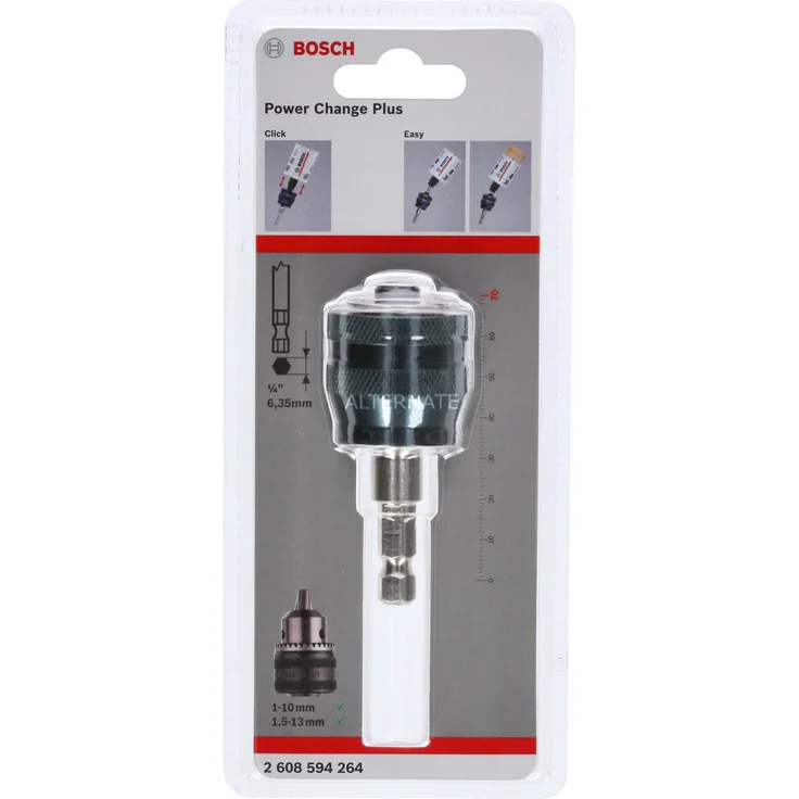 Bosch Professional Power Change Plus Adapter (Aufnahme 3-8? Sechskant, Ø 8,7 mm, Zubehör Lochsäge) – Bild 1