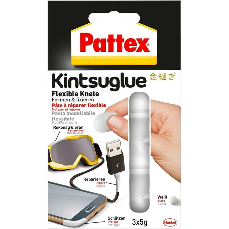 Knete Pattex Kintsuglue weiß 3x5g 48,60 pro 100 g 