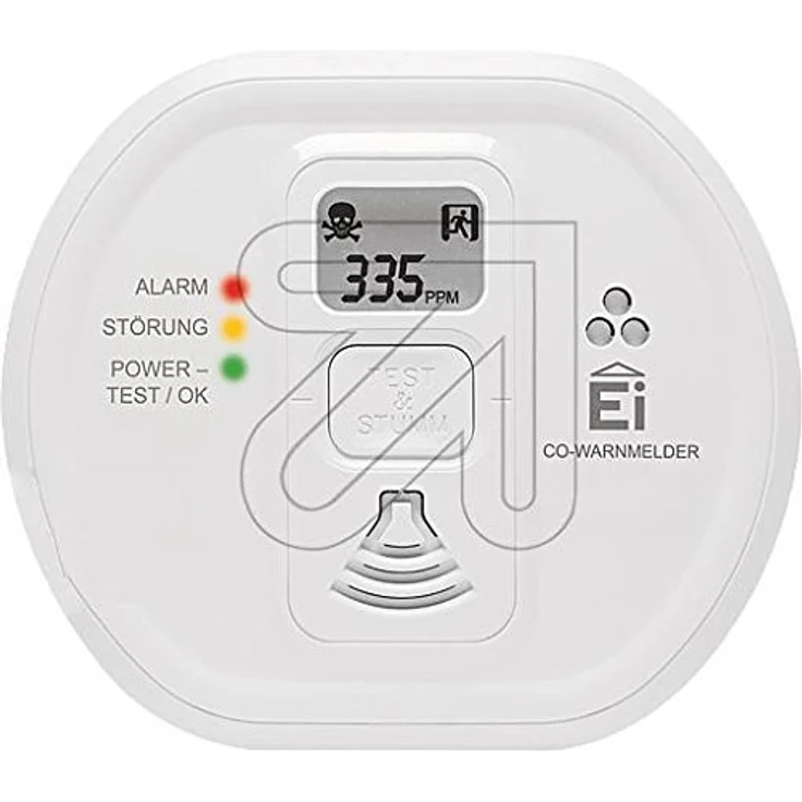Ei Electronics Professional EI208IDW-3XD i-Serie Kohlenmonoxidwarnmelder mit LCD-Display und fest eingebauter Lithiumb. funkvernetzbar mit Funkmodul Ei200MRF, 3 V, weiß – Bild 2