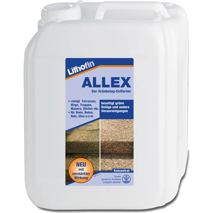 Lithofin ALLEX Grünbelag-Entferner, Spezialreiniger 5 Liter Kanister – Bild 1