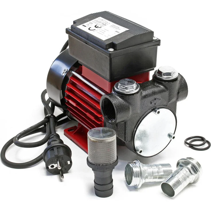 WilTec WilTec - Selbstansaugende Dieselpumpe 230V mit 60l-min, 2m Ansaughöhe, Dieselöl & Heizöl – Bild 1