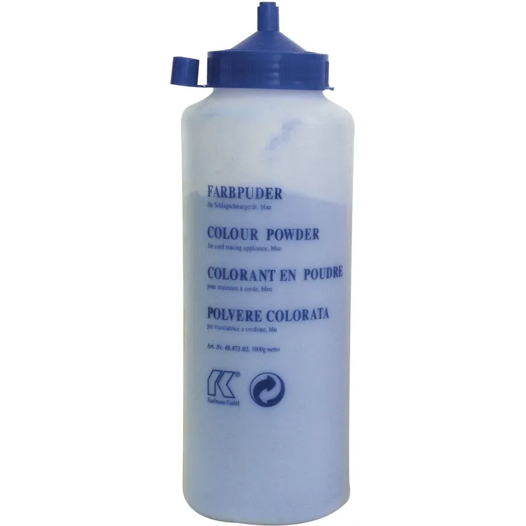 KAUFMANN Farbkreide blau in Pulverform für Lotschnurautomat, 1000 g, 40.873.02