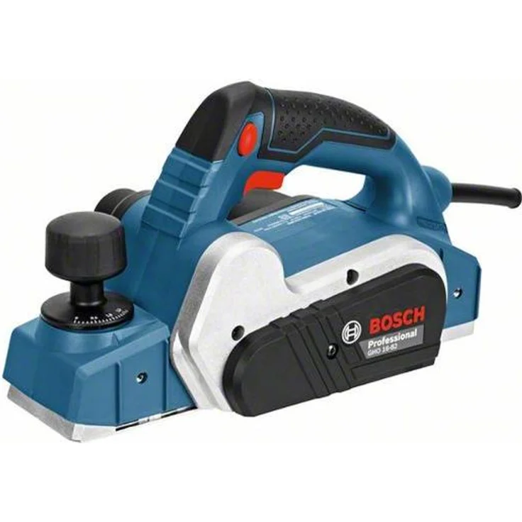 Bosch Professional Handhobel GHO 16-82 (630 Watt, 230 Volt, inkl. Parallelanschlag, Sechskantstiftschlüssel SW 2,5, Stoffstaubbeutel, im Karton) – Bild 1