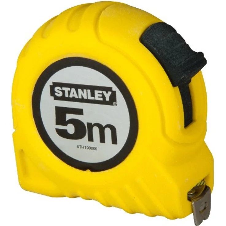 Stanley Bandmaß 5 m, extra-starkes gebogenes Band, Polymer-Schutzschicht, 0-30-497 – Bild 1