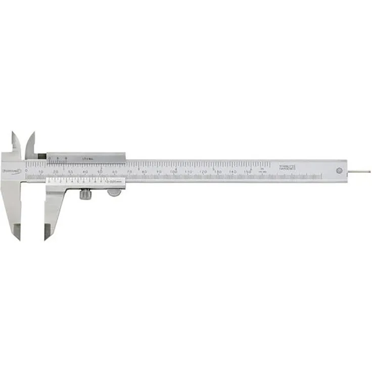 FORMAT Präzisions Taschenmessschieber 150mm mit Feststellschraube